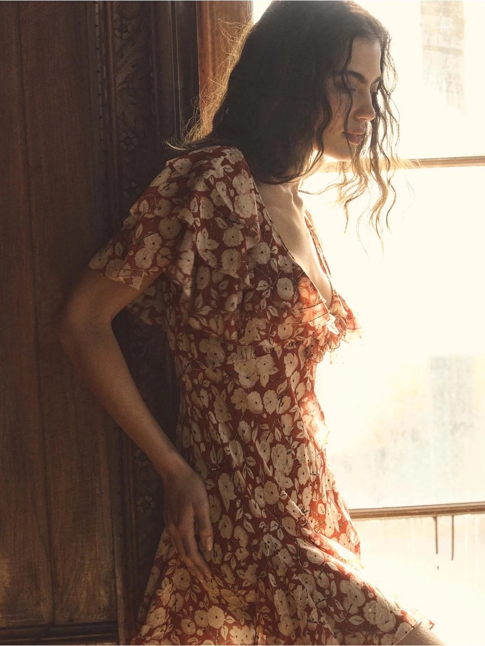 DOEN NWT | ALCIDA DRESS IN ROUGE AMBRIDGE ROSE